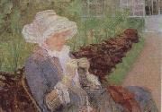 Mary Cassatt Lydia Crocheting in the Garden at Marly oil painting reproduction